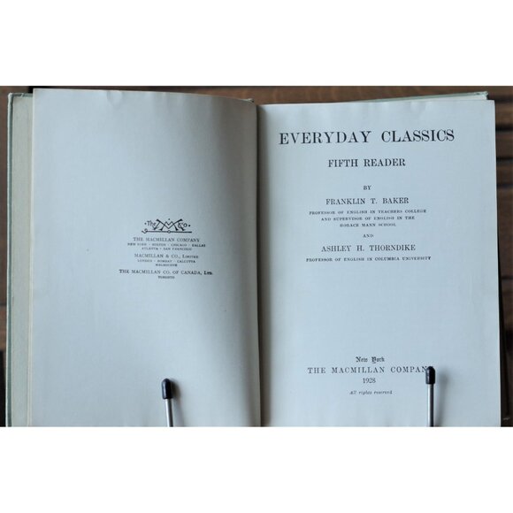 Antique School Reader, Everyday Classics Fifth Reader, Baker and Thorndike 1928 - Picture 3 of 9